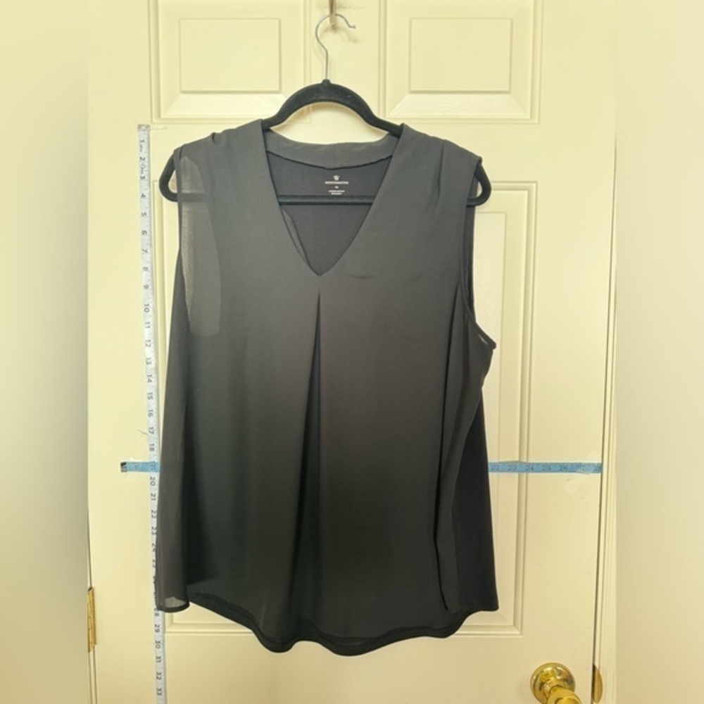 Worthington Black sleeveless top, XL